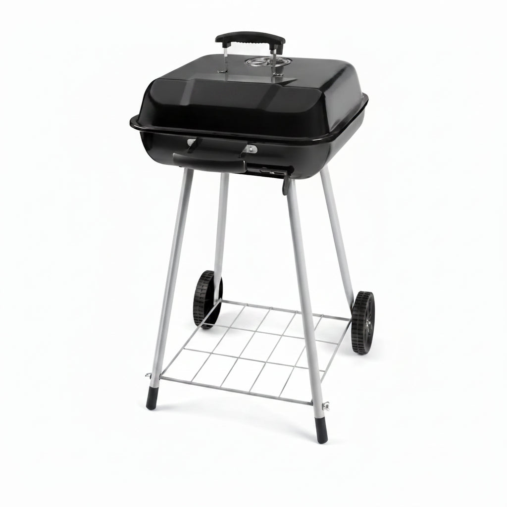 Wheeled Square Charcoal Grill