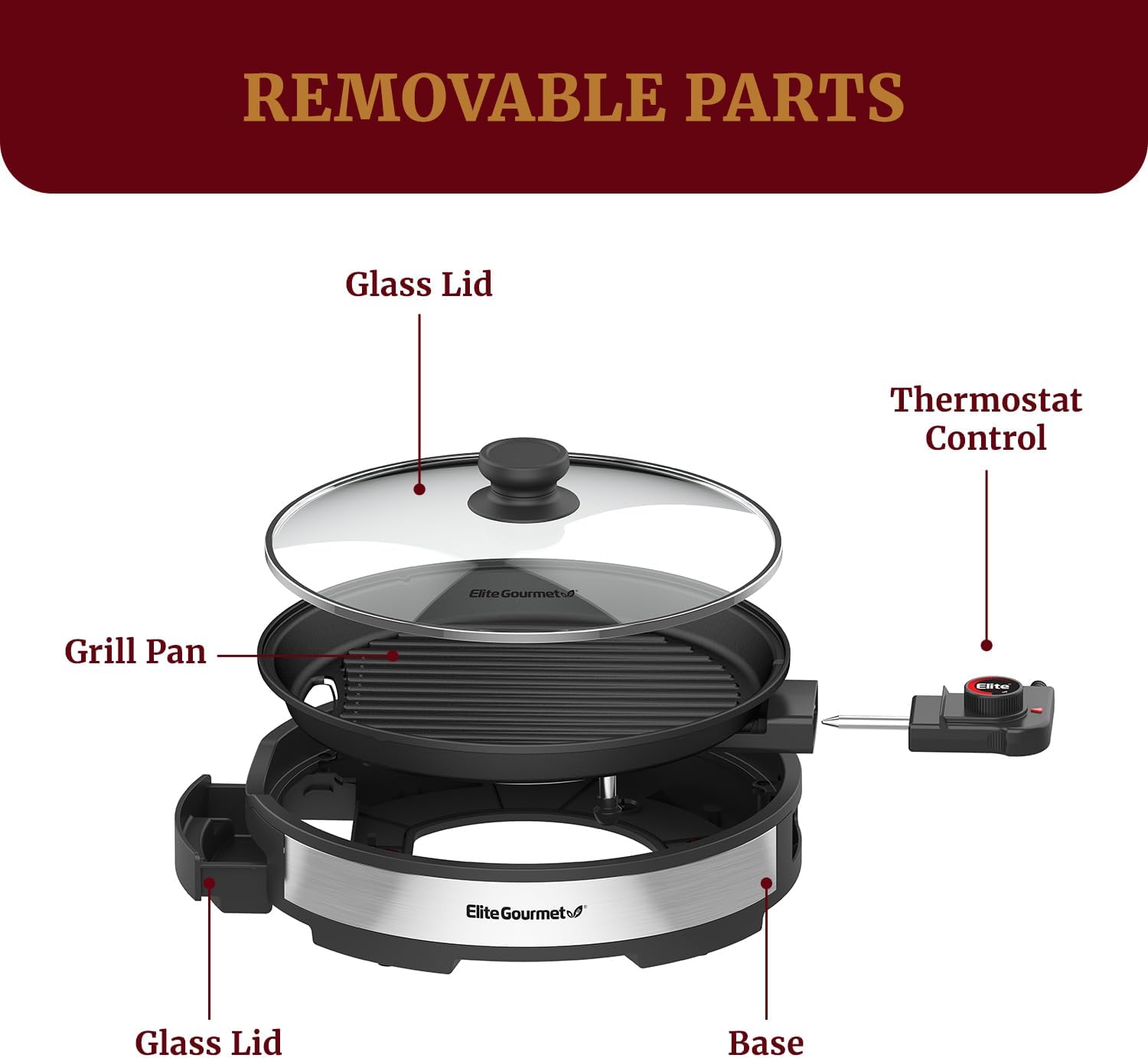 Adjustable Temp Indoor BBQ Grill