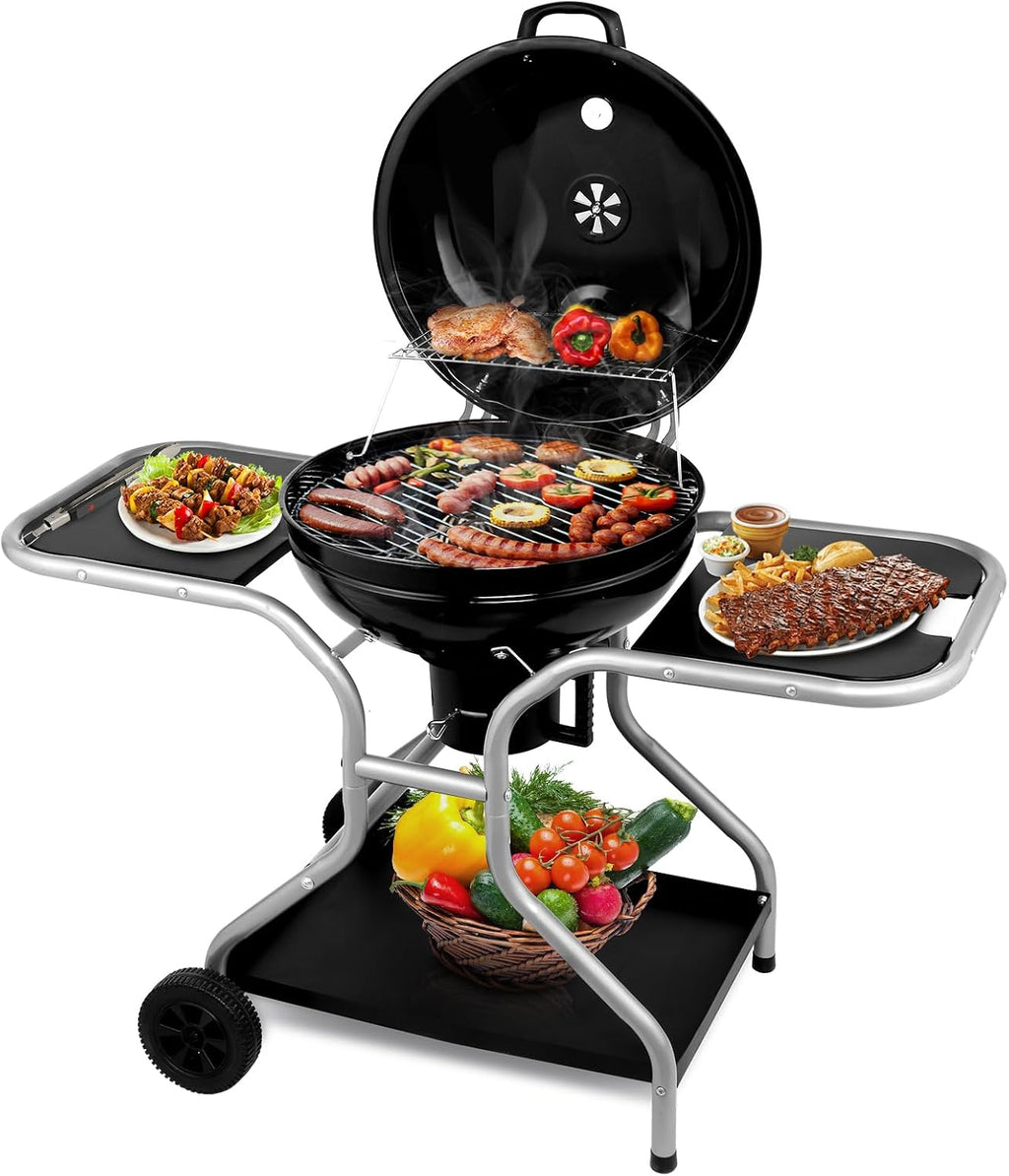 Side Table Kettle Grill