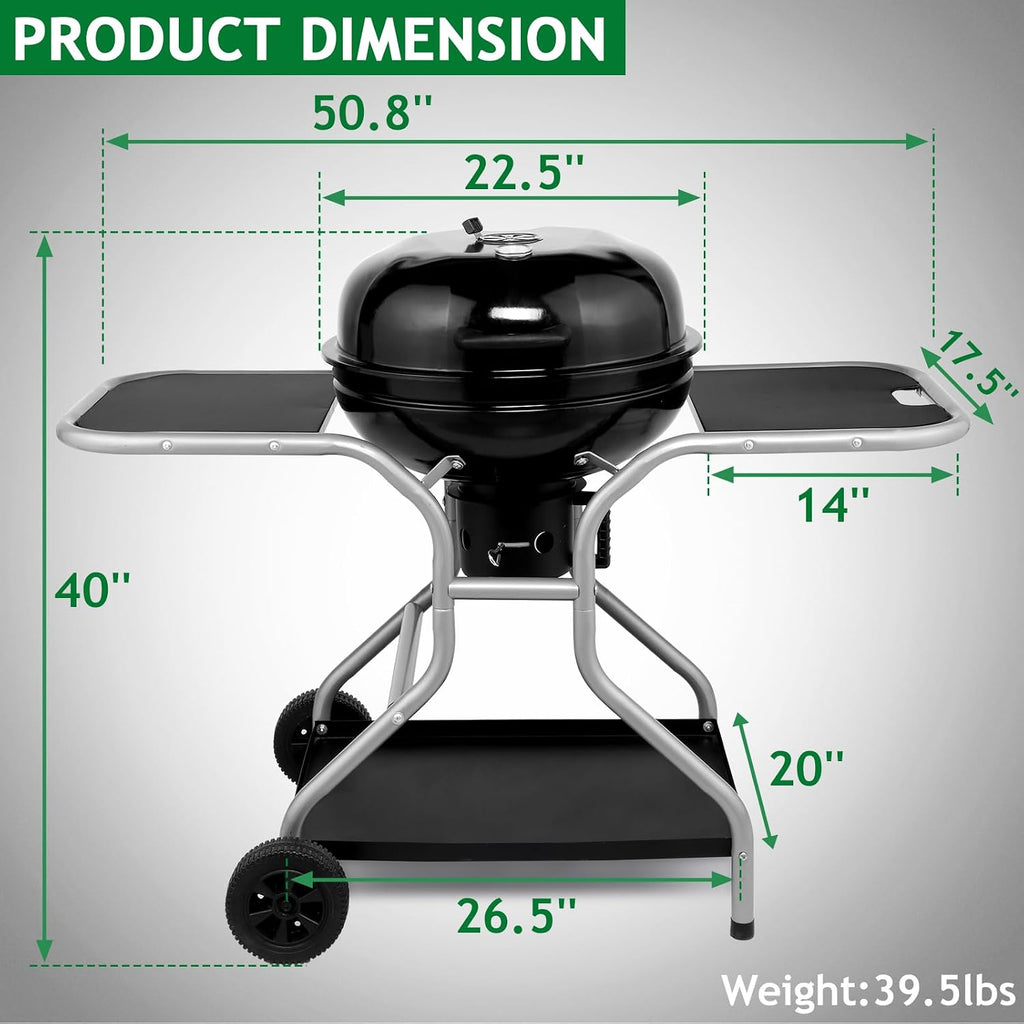 Side Table Kettle Grill