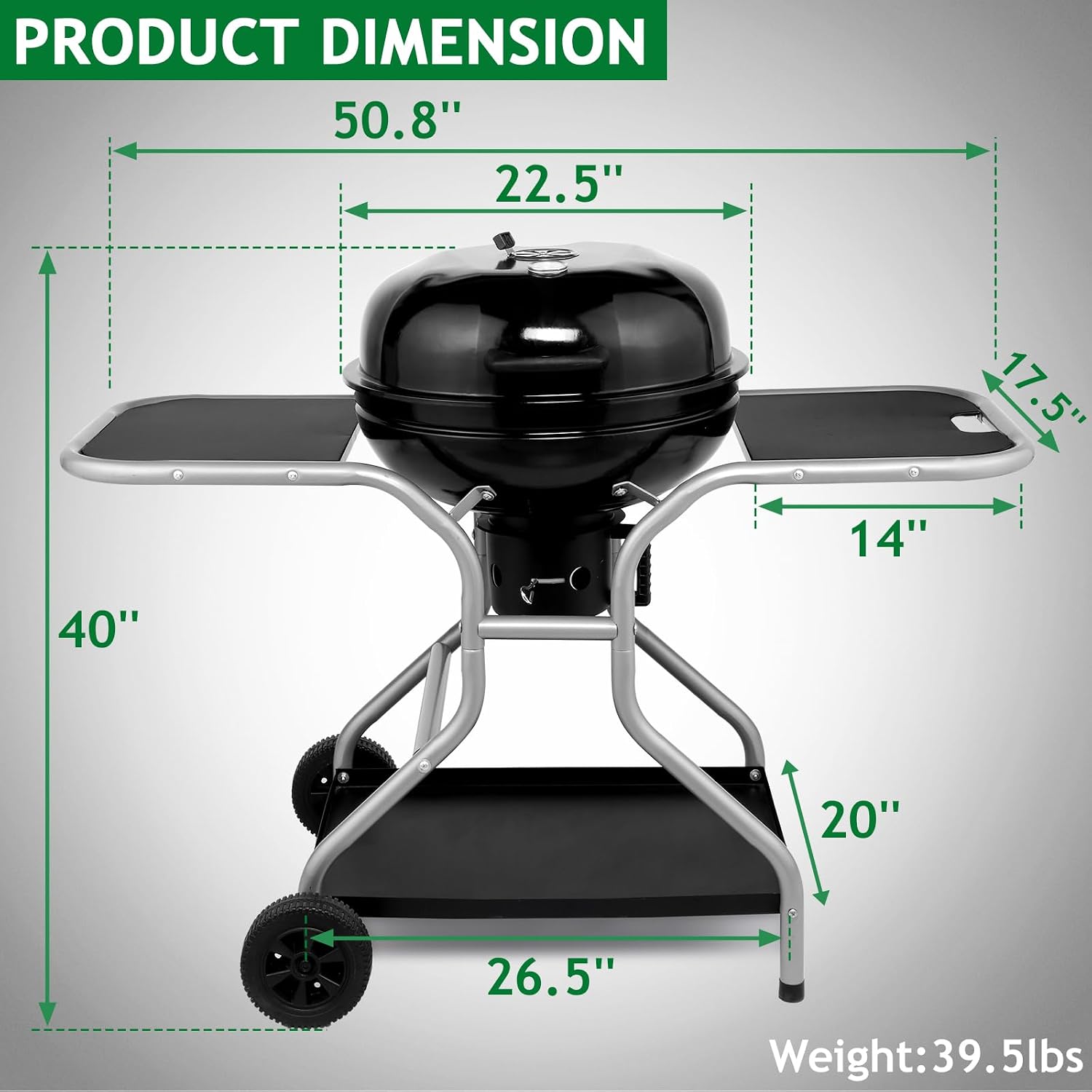 Side Table Kettle Grill