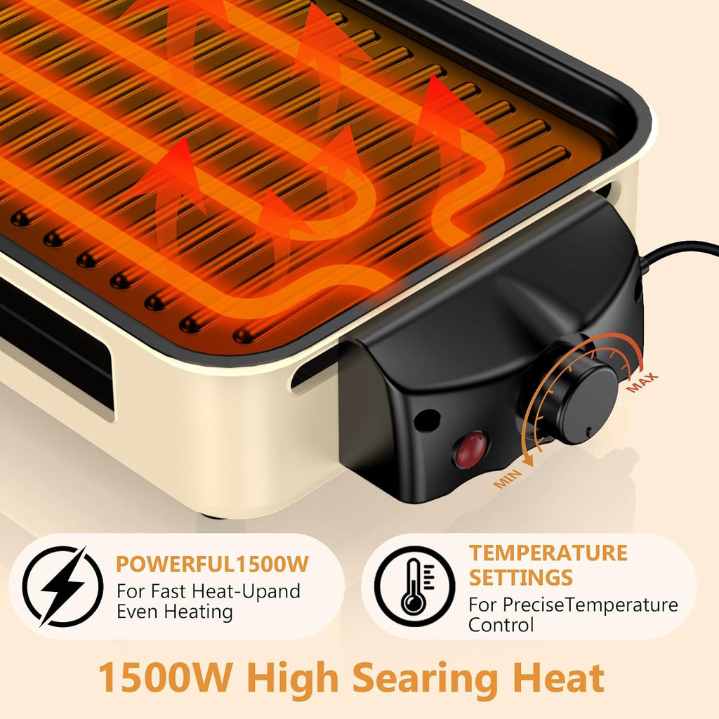 Dual Plate Smokeless BBQ Grill