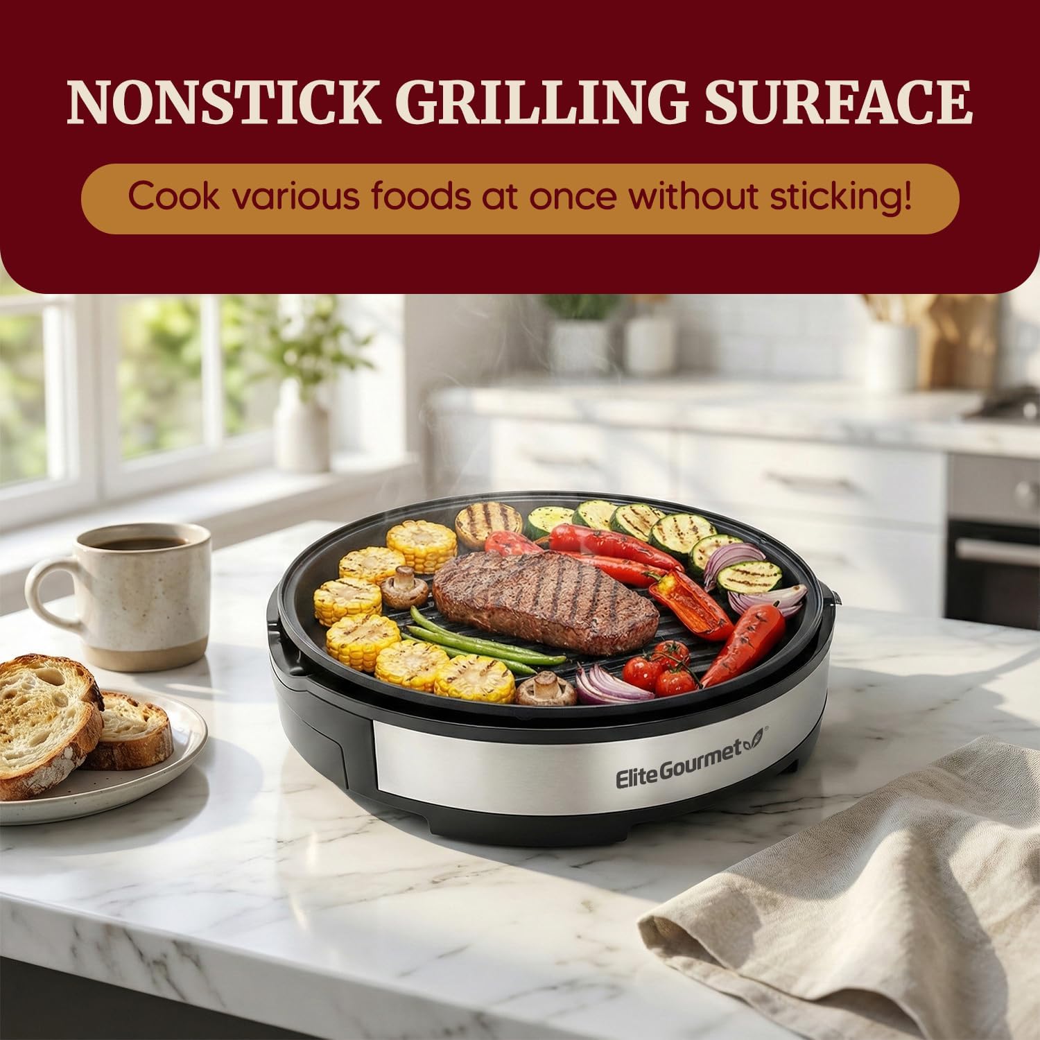 Adjustable Temp Indoor BBQ Grill
