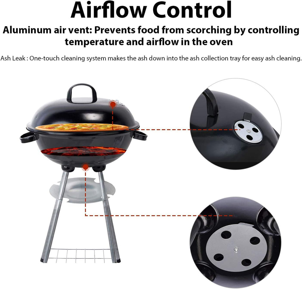 Cover Equipped Kettle Grill
