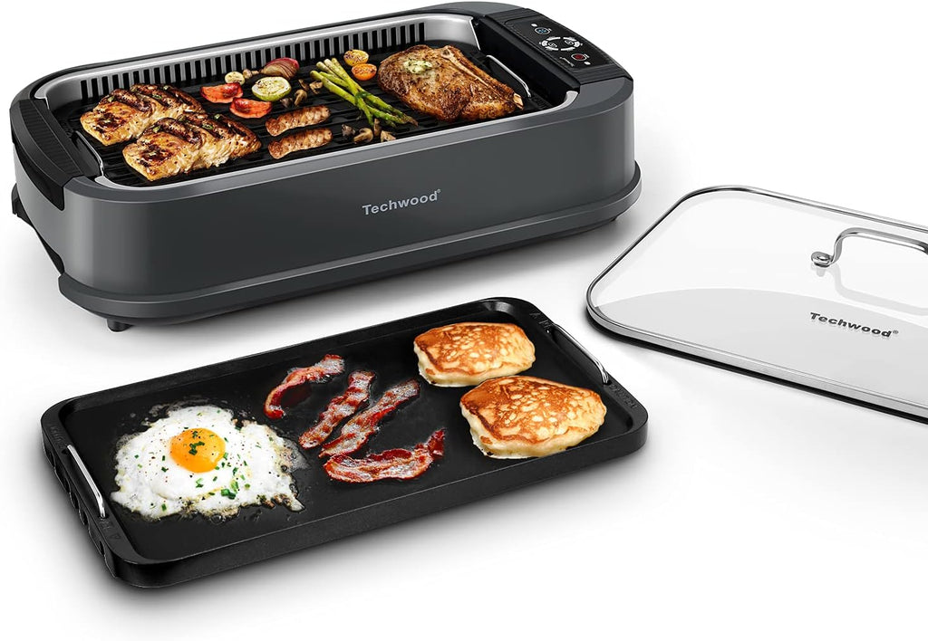 Dual Plate Smokeless Grill