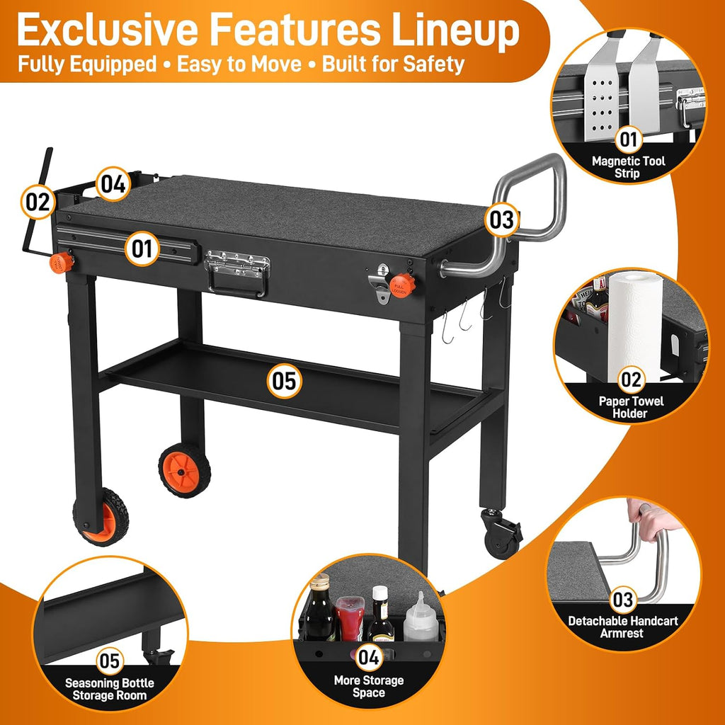 Foldable Griddle Grill Stand