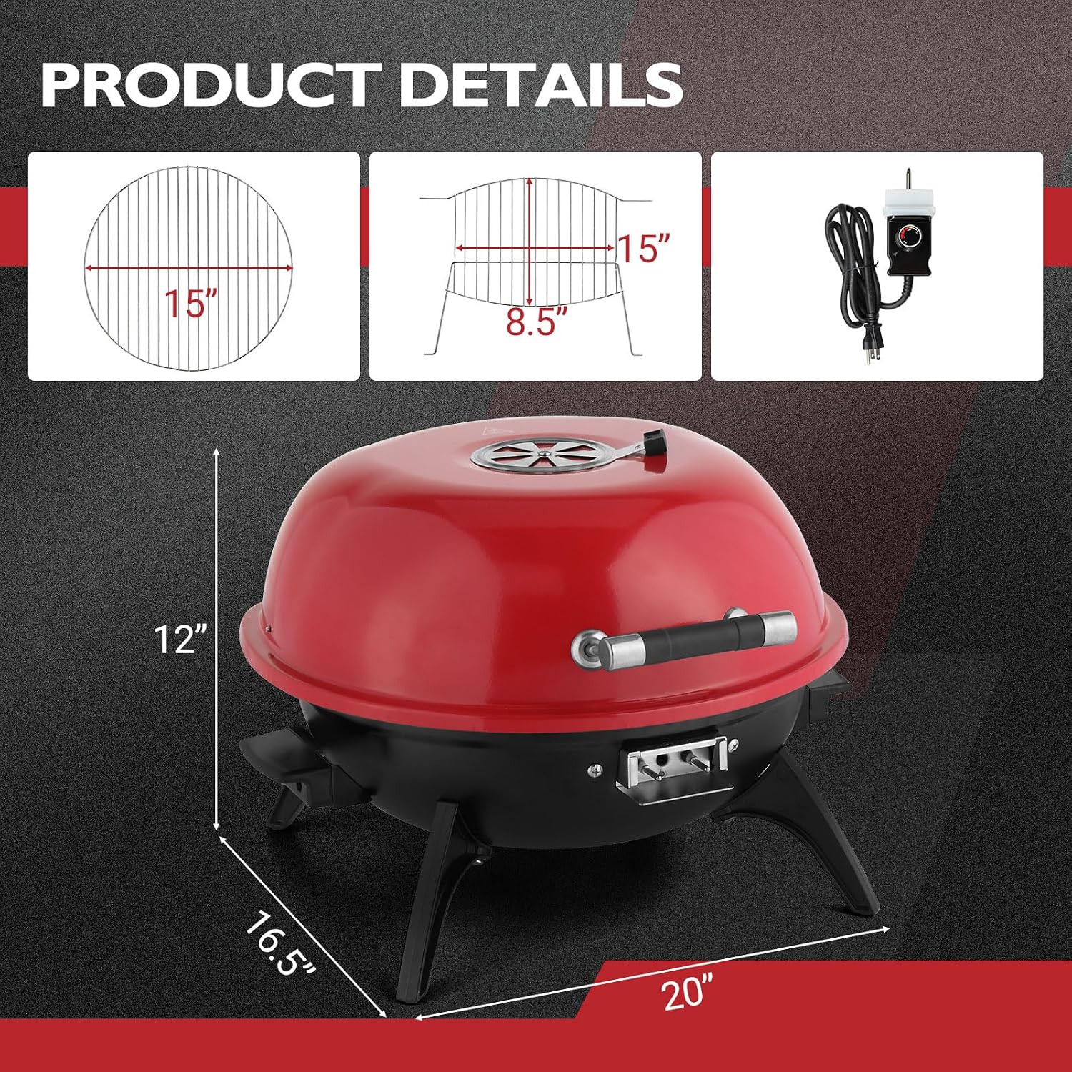 Temp Control Stainless Grill