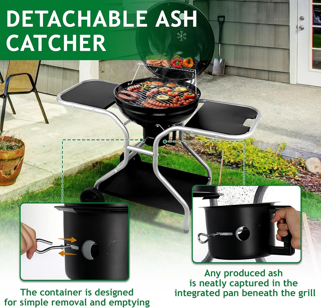 Side Table Kettle Grill