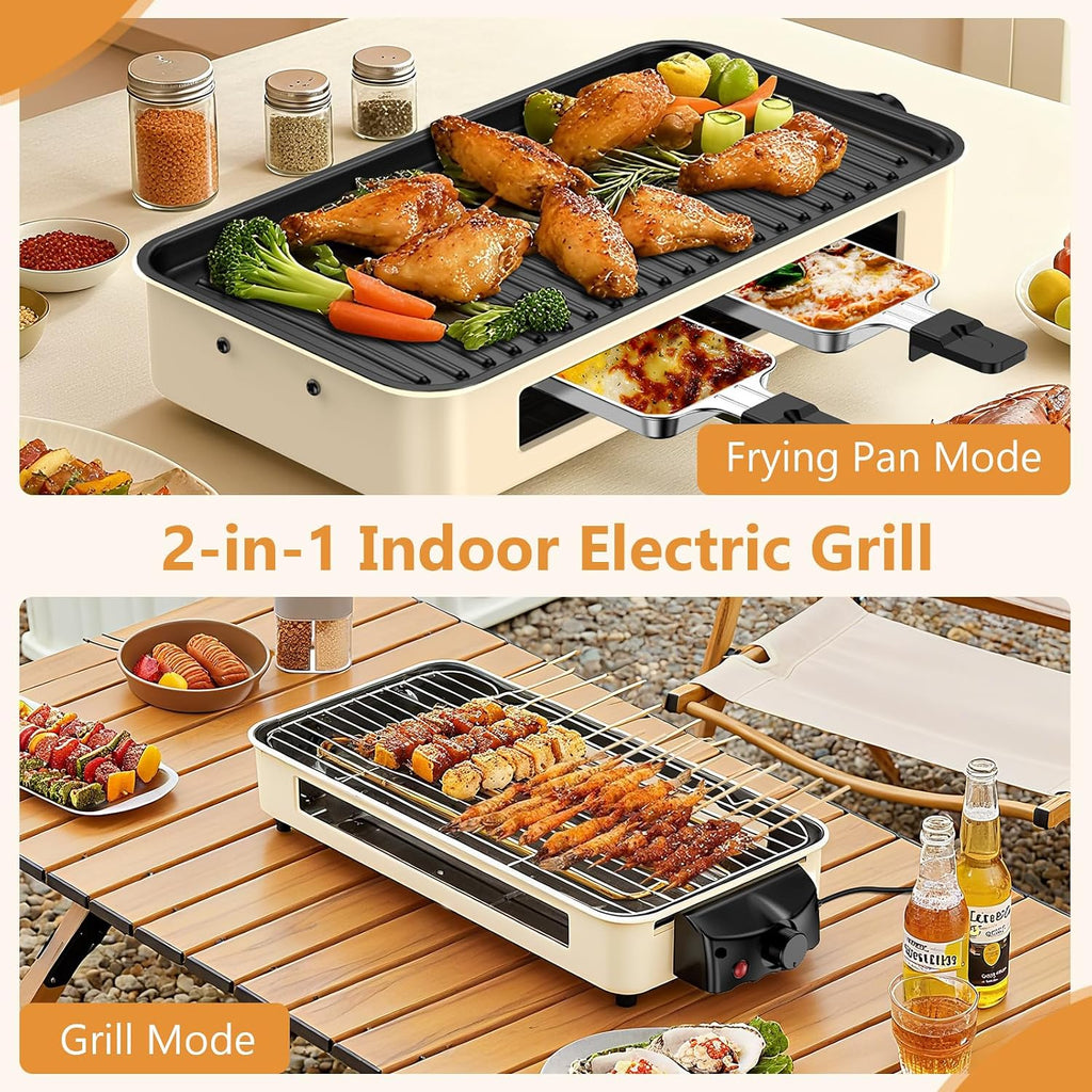 Dual Plate Smokeless BBQ Grill