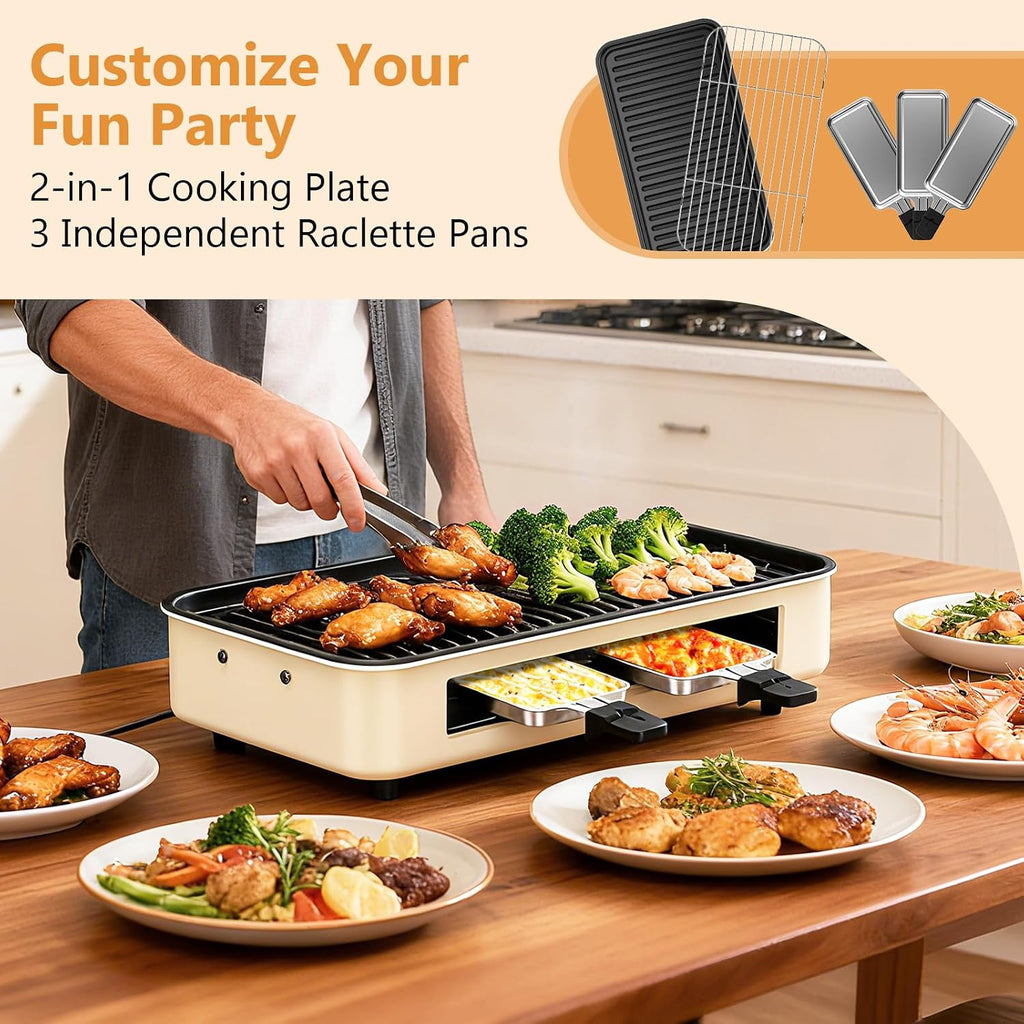 Dual Plate Smokeless BBQ Grill
