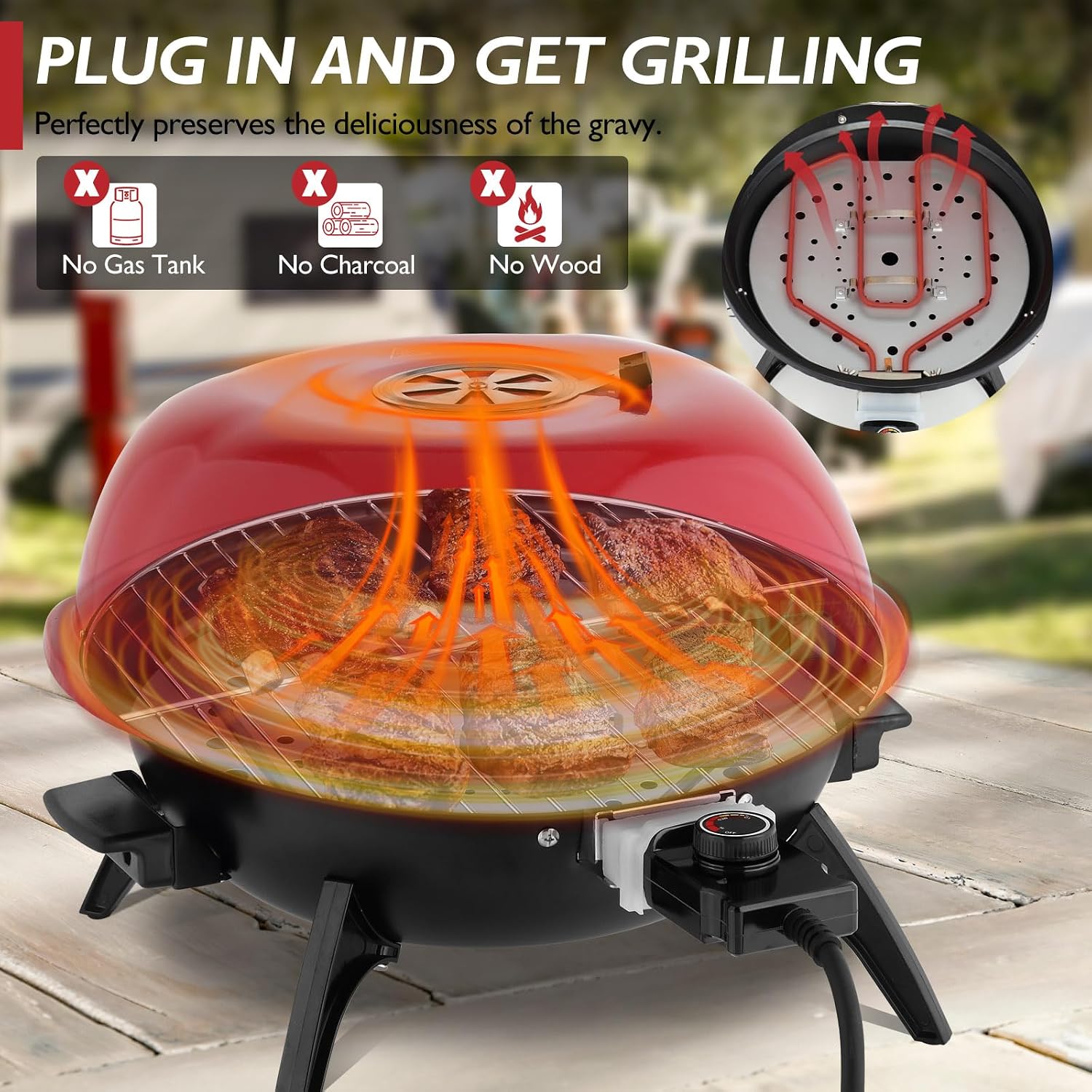 Temp Control Stainless Grill