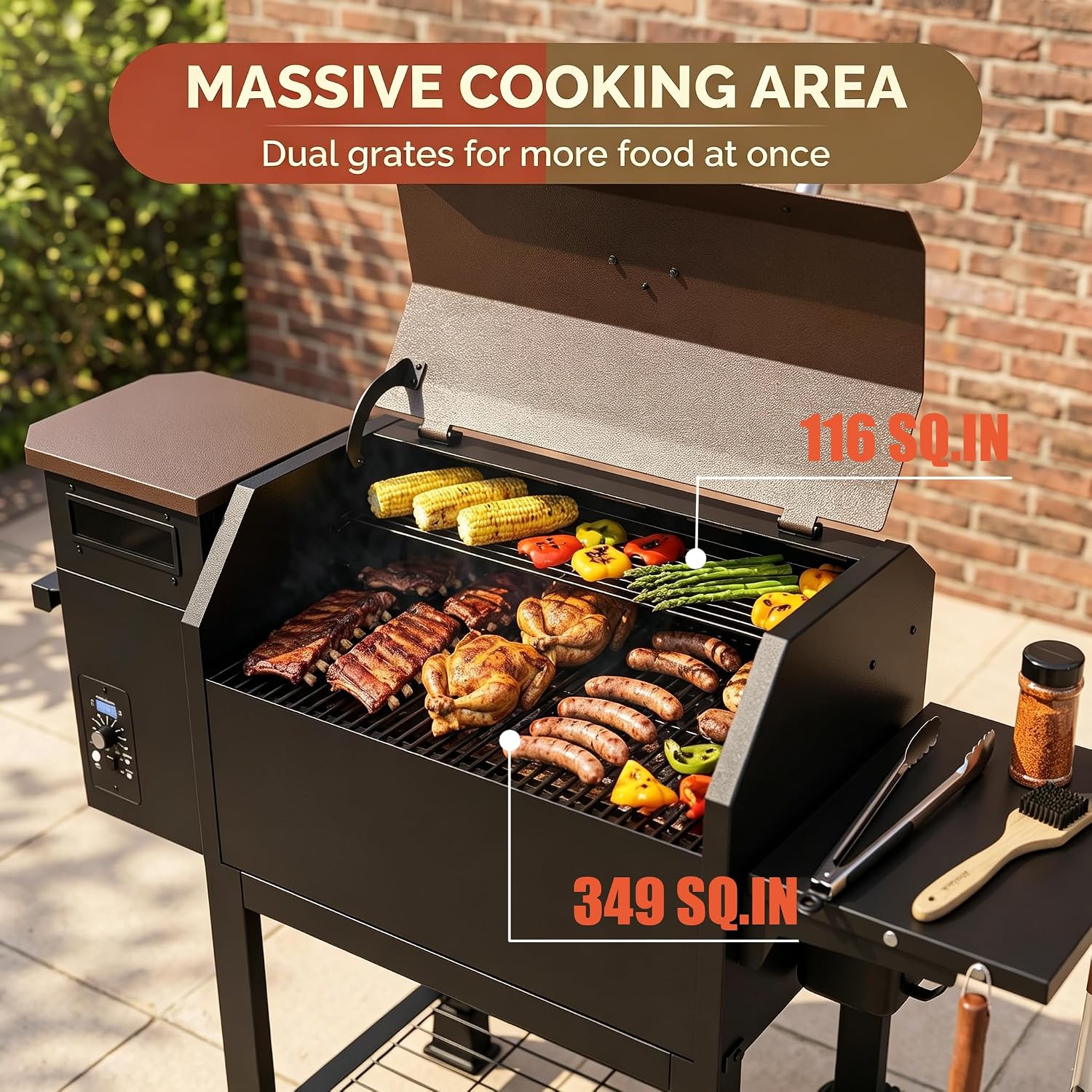 Side Shelf Outdoor Smoker