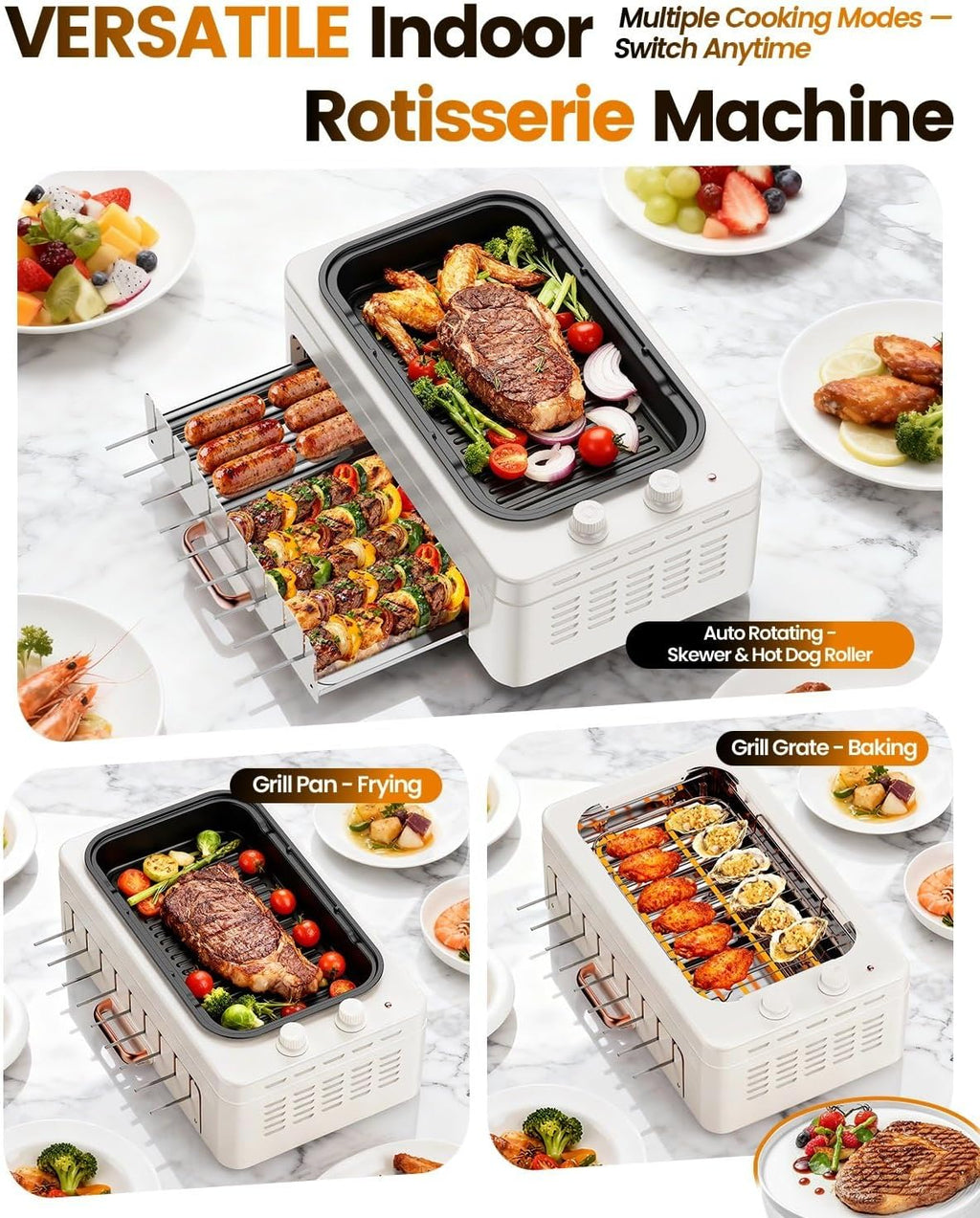 Four-In-One Smokeless Grill