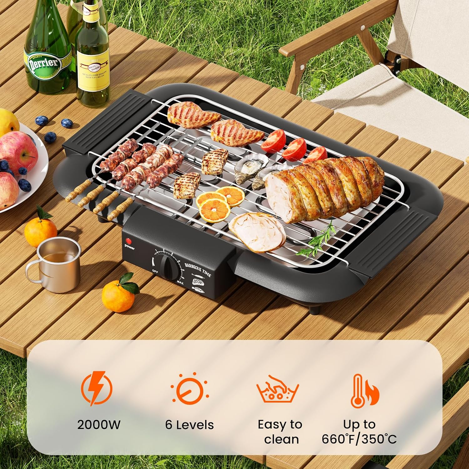 High Power Smokeless BBQ Grill