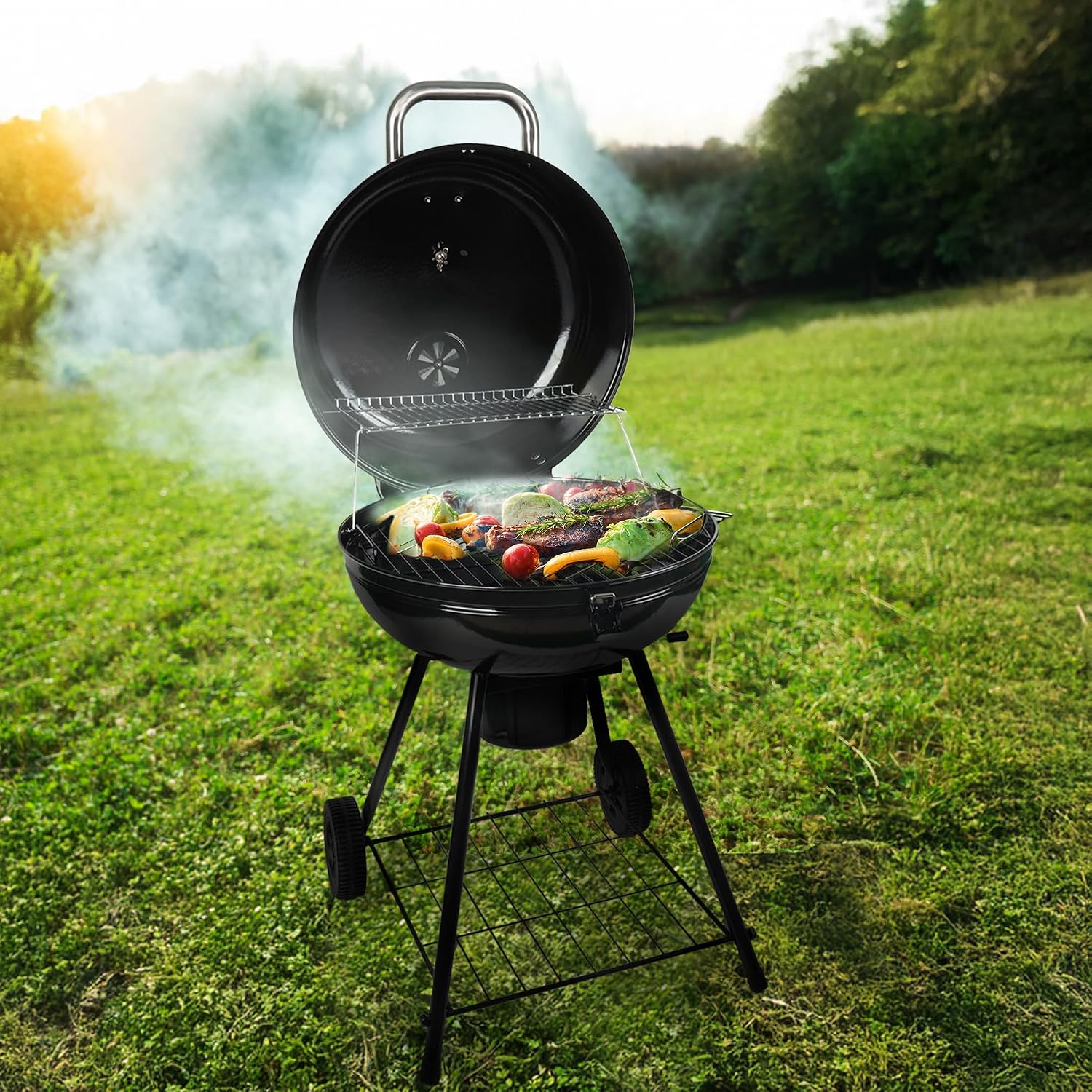 Wheeled Kettle Charcoal Grill