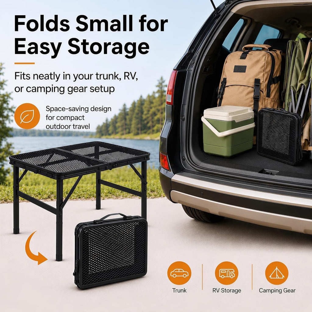 Foldable Adjustable Grill Table